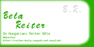 bela reiter business card